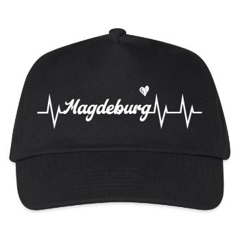 Heartbeat Magdeburg - Kids’ Baseball Cap - black - Front