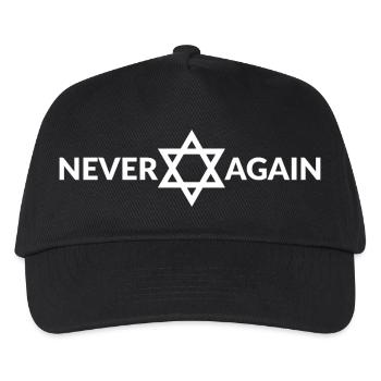 NEVER AGAIN - Kids’ Baseball Cap - black - Front