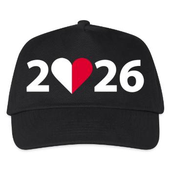 J’aime Malte 2026, vacances à Malte 2026 - Casquette de baseball Enfant - noir - Devant