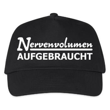 Volume nerveux épuisé - Casquette de baseball Enfant - noir - Devant