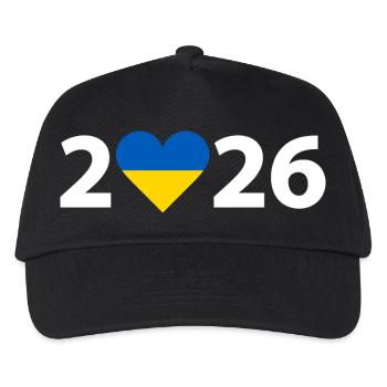 J’aime Ukraine 2026, Ukraine 2026 - Casquette de baseball Enfant - noir - Devant