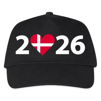 J’aime Danemark 2026, Vacances au Danemark 2026 - Casquette de baseball Enfant - noir - Devant
