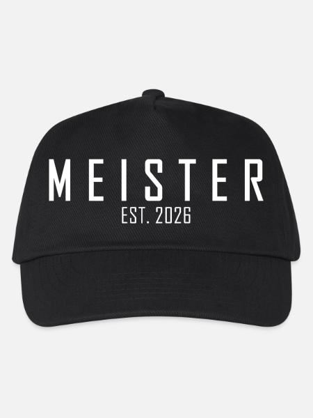 Meister est. 2026 - Kinder Basecap - Schwarz