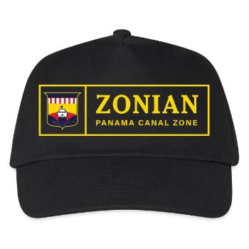 Zonian Panama Canal Zone Vintage Retro Design - Kids’ Baseball Cap - black - Front