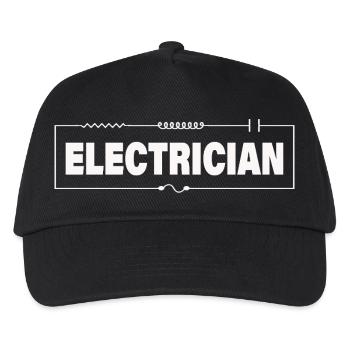 ELECTRICIAN - Kinder Basecap - Schwarz - Vorne