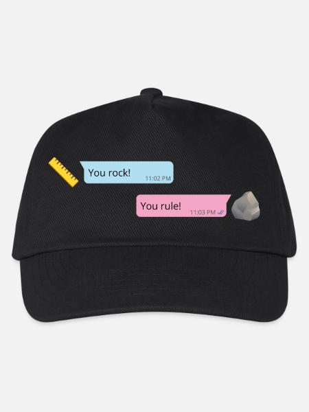Rock & Rule - Kinder Basecap - Schwarz