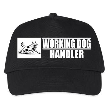 Working Dog Handler Motiv  - Kinder Basecap - Schwarz - Vorne