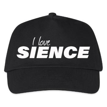 I LOVE SCIENCE - Kinder Basecap - Schwarz - Vorne