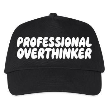 Professional Overthinker Humor Saying - Kids’ Baseball Cap - black - Front
