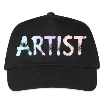 Künstler - Kinder Basecap - Schwarz - Vorne