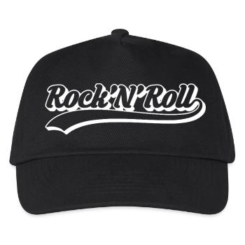 Rock 'n' Roll Retro-Drehbuch - Kinder Basecap - Schwarz - Vorne