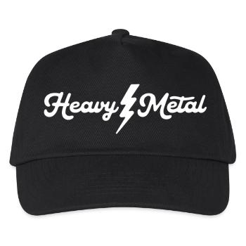 Heavy Metal Lightning Script - Casquette de baseball Enfant - noir - Devant