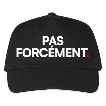 Pas forcément - Casquette de baseball Enfant - noir - Devant
