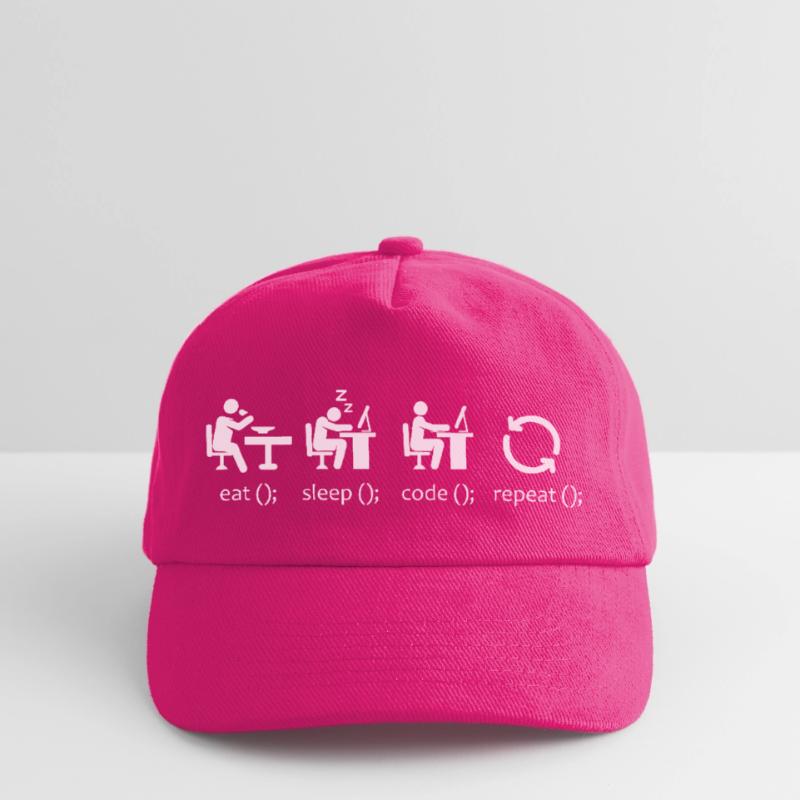 Eat Sleep Code Repeat - Funny Software Engineer Kids’ Baseball Cap