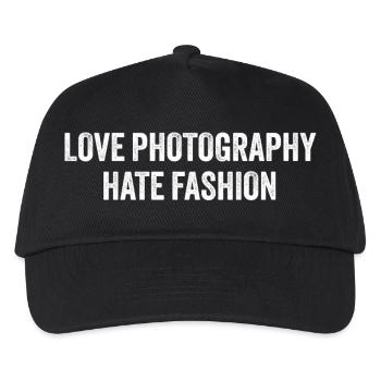 Love Photography hate Fashion - Kids’ Baseball Cap - black - Front