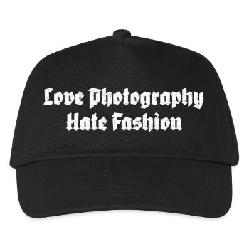 Love Photography hate Fashion - Kids’ Baseball Cap - black - Front