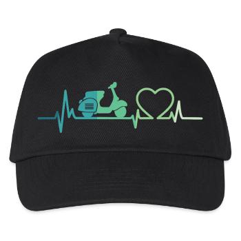 scooter moteur heartbeat scooter  - Casquette de baseball Enfant - noir - Devant