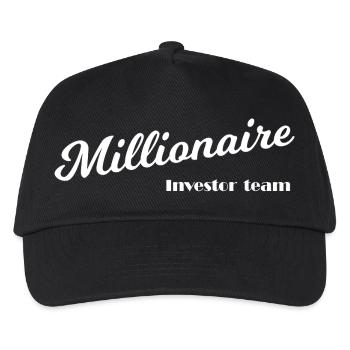 Millionäre und Kapitalisten - Kinder Basecap - Schwarz - Vorne