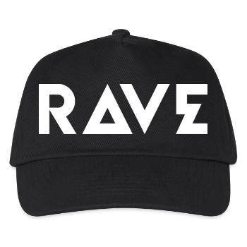 RAVE Geometric Bold Logo - Kinder Basecap - Schwarz - Vorne