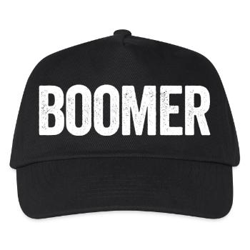 Boomer-Generation, stolzer Babyboomer - Kinder Basecap - Schwarz - Vorne