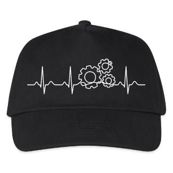 Engineer Heartbeat Engineering Gift - Kids’ Baseball Cap - black - Front