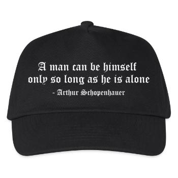 Citation de Schopenhauer Solitude - Casquette de baseball Enfant - noir - Devant