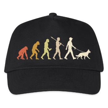 German Shepherd Evolution Funny Dog Owner Gift - Kids’ Baseball Cap - black - Front