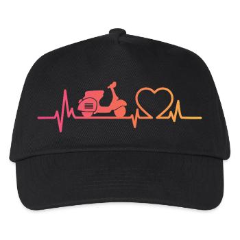 Sunset Motor Heartbeat Roller - Kinder Basecap - Schwarz - Vorne