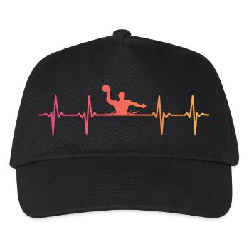 Water polo Sunset Heartbeat Water polo - Kids’ Baseball Cap - black - Front