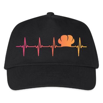 Chef Cuisine Sunset Heartbeat Chef - Kids’ Baseball Cap - black - Front
