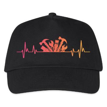 DIY Sunset Heartbeat DIY - Kids’ Baseball Cap - black - Front