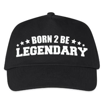 Born 2 be Legendary - Kids’ Baseball Cap - black - Front
