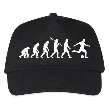 Evolution Fußball - Kinder Basecap - Schwarz - Vorne
