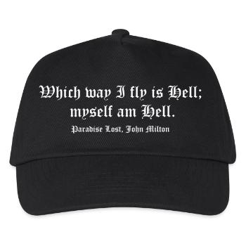 Milton Hell Zitat Gothic Tee - Kinder Basecap - Schwarz - Vorne