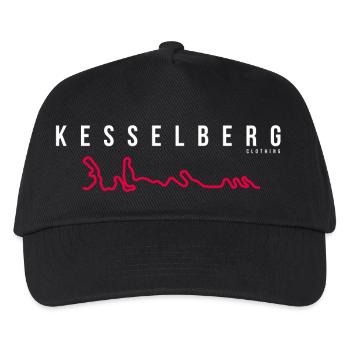 Kesselberg Strecke Pulli - Kinder Basecap - Schwarz - Vorne