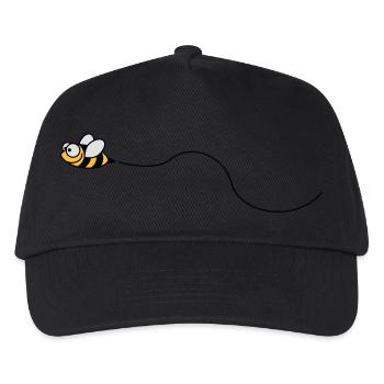 biene_3c - Kinder Basecap - Schwarz - Vorne