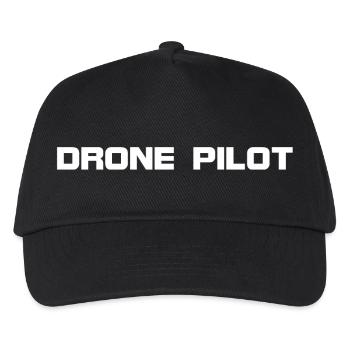 PILOT DRONE - Chapeau / Cap pour les opérateurs de drones - Casquette de baseball Enfant - noir - Devant