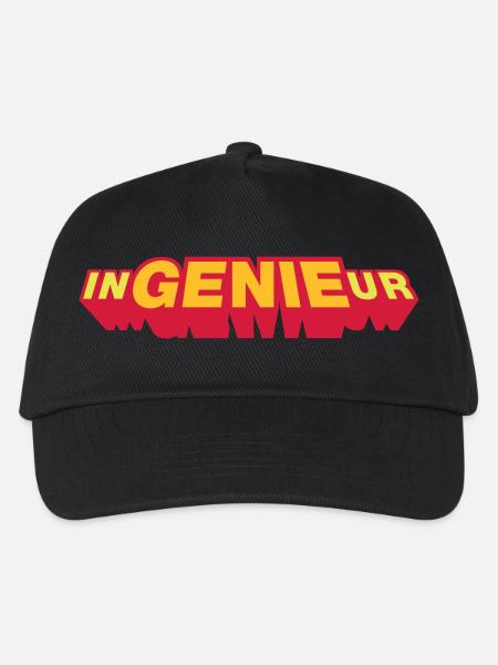 Im Ingenieur steckt das Genie - Kinder Basecap - Schwarz