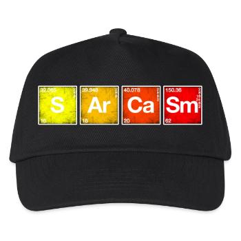 Sarkasmus Periodensystem der Elemente PSE Chemie - Kinder Basecap - Schwarz - Vorne