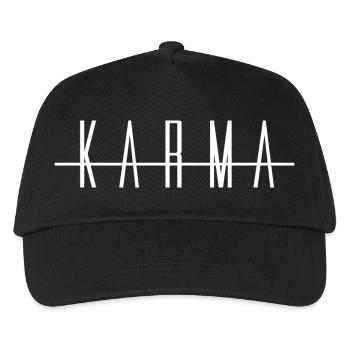 Karma knows good deeds - Kids’ Baseball Cap - black - Front