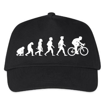 Evolution Fahrrad Radsport Zweirad Sport - Kinder Basecap - Schwarz - Vorne