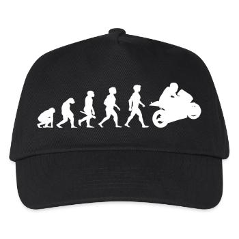 Evolution Superbikes Moto Biker course - Casquette de baseball Enfant - noir - Devant