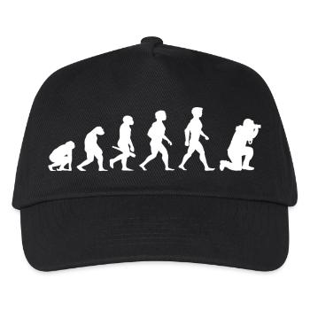 Evolution Photograf Fotograf Photoapparat Kamera - Kinder Basecap - Schwarz - Vorne