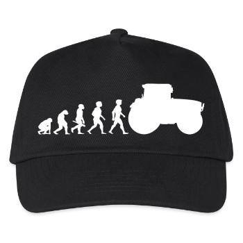 Evolution tracteur tracteur tracteurs - Casquette de baseball Enfant - noir - Devant