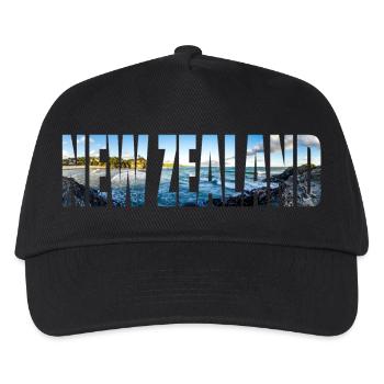 Idée cadeau de la Nouvelle-Zélande Backpacker Work & Travel - Casquette de baseball Enfant - noir - Devant