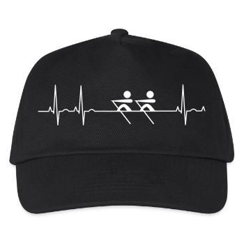 Amour de rames rameurs Aviron ECG - Casquette de baseball Enfant - noir - Devant