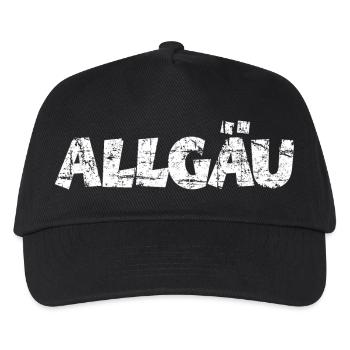 Allgäu - Kinder Basecap - Schwarz - Vorne