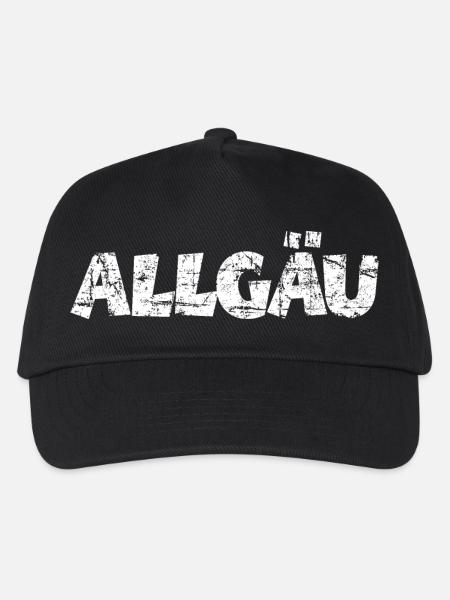 Allgäu - Kinder Basecap - Schwarz
