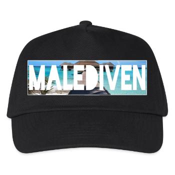 malediven - Kinder Basecap - Schwarz - Vorne