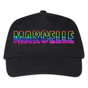 marcelle rs arc-en-ciel - Casquette de baseball Enfant - noir - Devant
